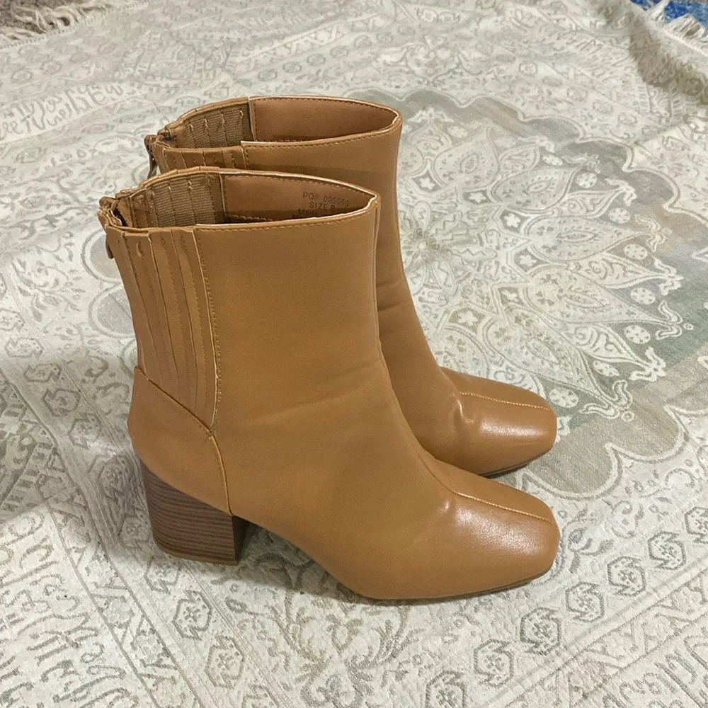 Tan Booties - Picture 1 of 10